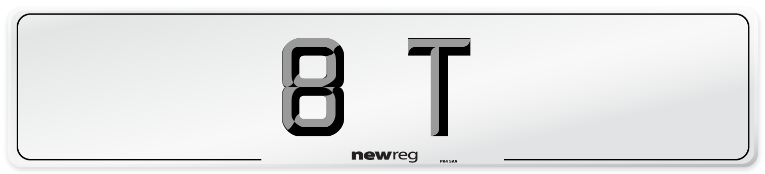 8 T Number Plate from New Reg